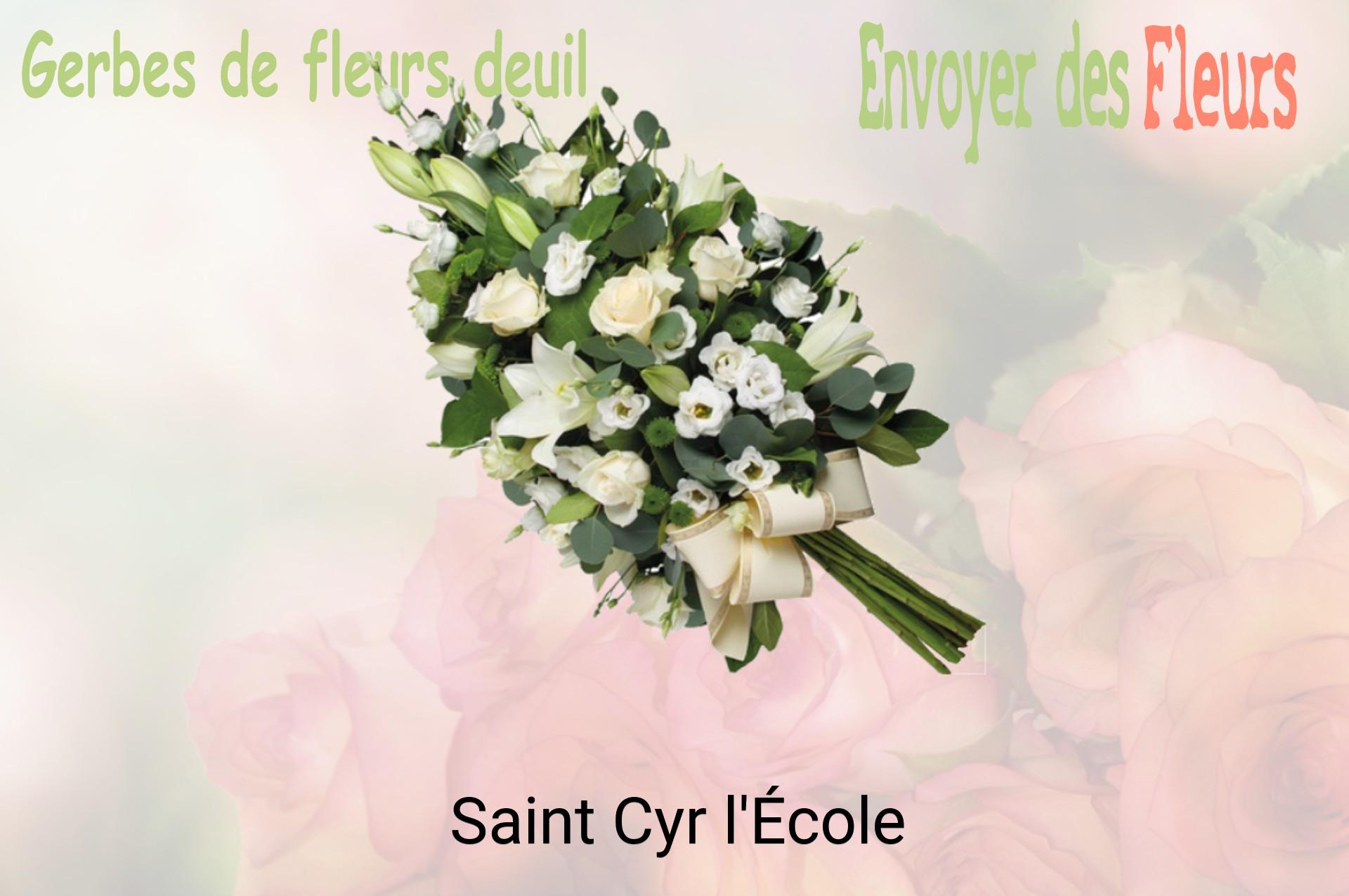 Gerbe de fleurs de deuil livrée à Saint-Cyr-l'École